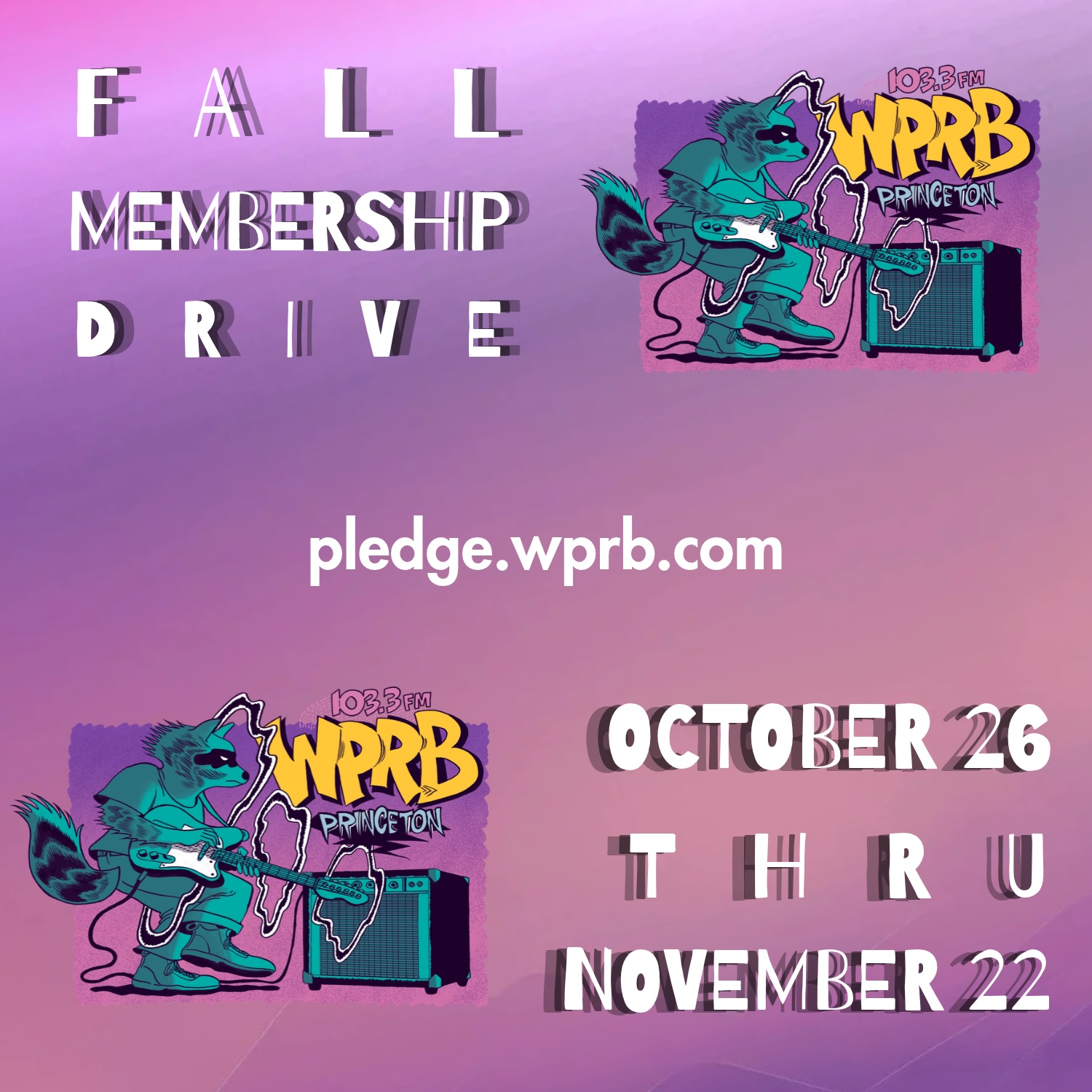 The WPRB Fall Membership Drive is Here!